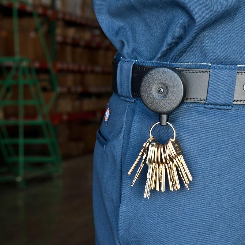 KEY-BAK Original HD Retractable Key Holder with 48" Kevlar Cord and Steel Belt Clip - Image 5